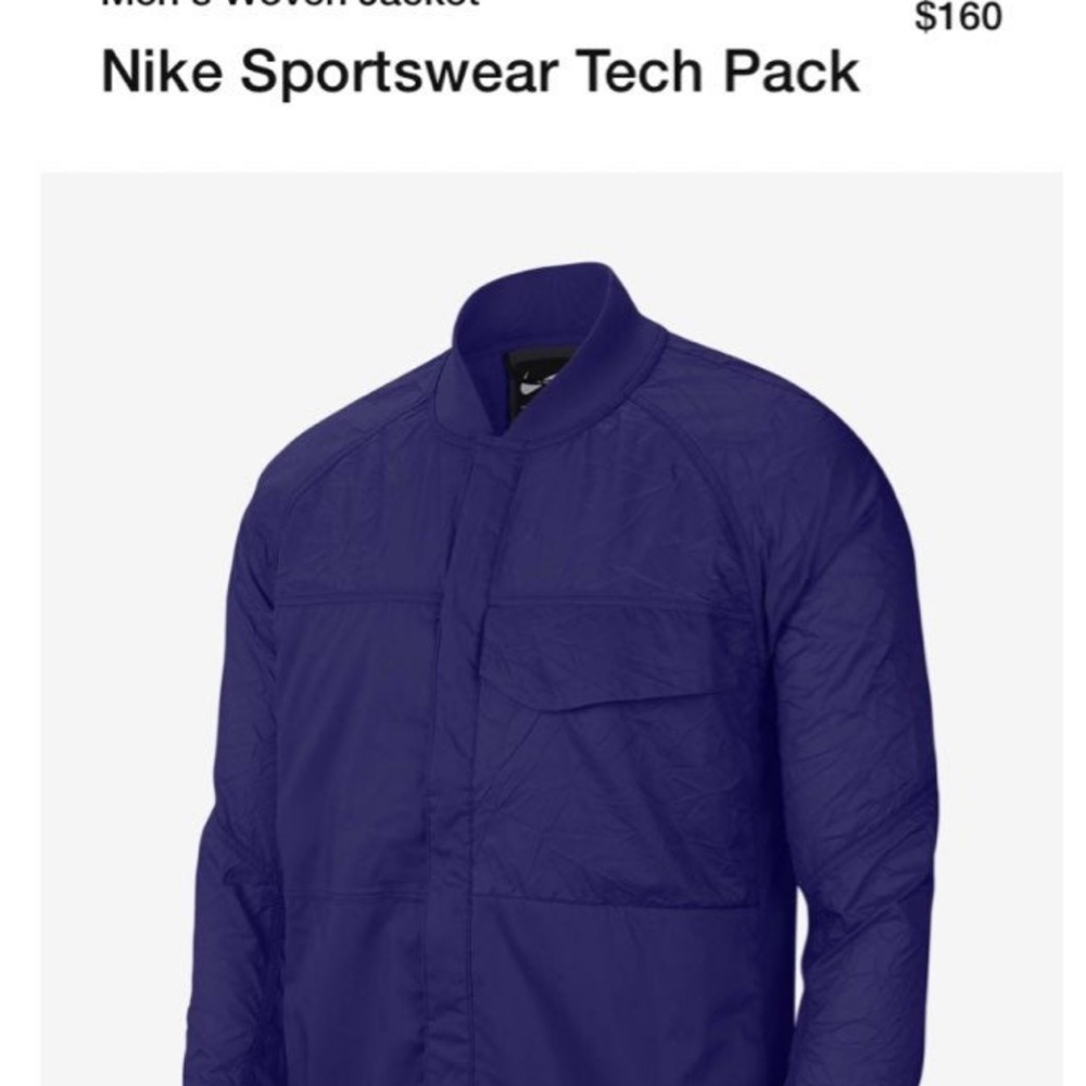 Nike Sportswear Tech jacket $160 nike  CJ5157-590 Shacket!
